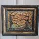 Oil On Isorel By Karabekian Underwood Landscape, Framed In Gilded Wood, Dated 2001