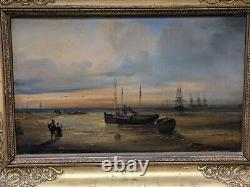 Oil on Marine Wood 19th Century