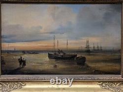 Oil on Marine Wood 19th Century