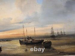 Oil on Marine Wood 19th Century