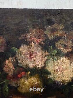 Oil on Panel Bouquet of Flowers Late 18th Century Still Life A4164