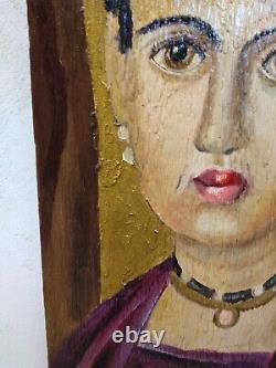 Oil on Wood Fayum V Claude POTY