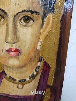 Oil on Wood Fayum V Claude POTY