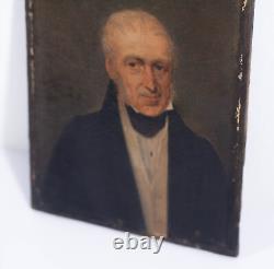 Oil on Wood French school of the 19th century, Portrait of a man