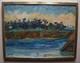 Oil On Wood Landscape Signed Herman (armand Kraemer)