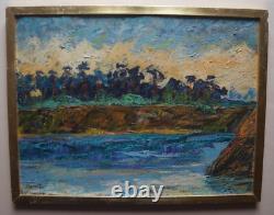 Oil on Wood LANDSCAPE Signed HERMAN (ARMAND KRAEMER)
