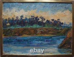 Oil on Wood LANDSCAPE Signed HERMAN (ARMAND KRAEMER)