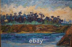 Oil on Wood LANDSCAPE Signed HERMAN (ARMAND KRAEMER)