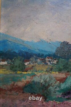 Oil on Wood LANDSCAPE by the Painter HERMAN (ARMAND KRAEMER)