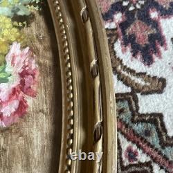 Oil on Wood Mimosas and Carnations circa 1900 signature to be identified BE Rare