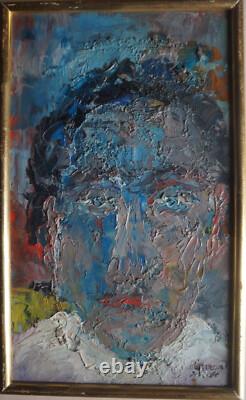 Oil on Wood PORTRAIT (Self-Portrait) Signed HERMAN (ARMAND KRAEMER)