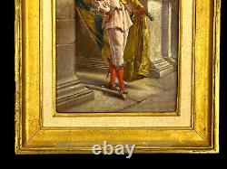 Oil on Wood Panel Flag Bearer of the Flemish Civic Guard