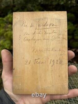 Oil on Wood Panel & Painting & Garlaban Peak Aubagne & February 21, 1920