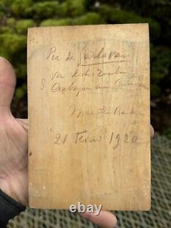 Oil on Wood Panel & Painting & Garlaban Peak Aubagne & February 21, 1920