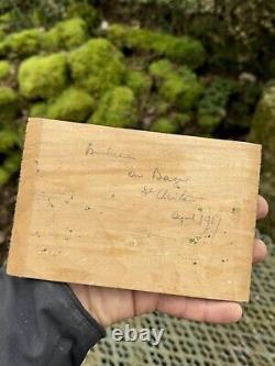 Oil on Wood Panel & Painting & Loggers in Baget st Christau April 1917