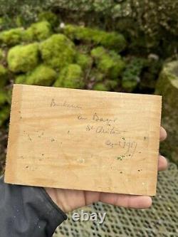 Oil on Wood Panel & Painting & Loggers in Baget st Christau April 1917