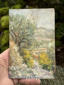 Oil on Wood Panel & Painting & Montespin & Marseille & 1920 & Provence