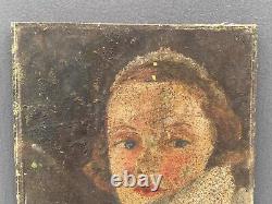 Oil on Wood Panel Portrait of a Young Woman from the Early 20th Century A4542