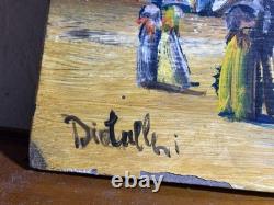 Oil on Wood Signed Diotallevi (Joseph Born in 1959)