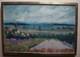 Oil On Wood View Of The Plain Signed Herman (armand Kraemer)