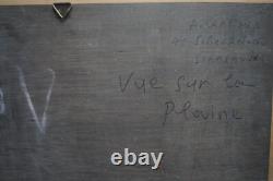 Oil on Wood VIEW OF THE PLAIN Signed HERMAN (ARMAND KRAEMER)