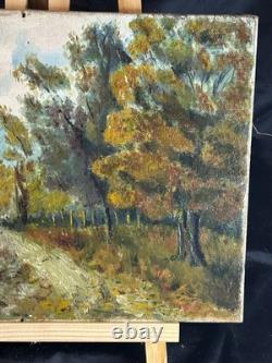 Oil on canvas Art Deco 1920 Underwood landscape - Style Paul Emile Pissarro