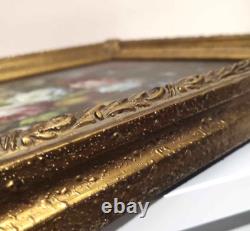 Oil on canvas Signed lower right Golden wooden frame 20th century