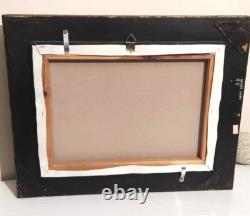 Oil on canvas Signed lower right Golden wooden frame 20th century