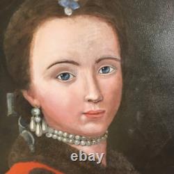 Oil on canvas, mounted on wooden panel, copy of an 18th-century painting