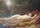 Oil On Canvas Nude Woman In The Woods Jj Henner Good Condition