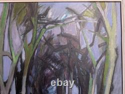 Oil on canvas painting by Camille HILAIRE (1916-2004), woodland landscape, 15F