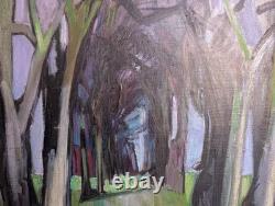 Oil on canvas painting by Camille HILAIRE (1916-2004), woodland landscape, 15F