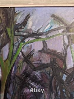 Oil on canvas painting by Camille HILAIRE (1916-2004), woodland landscape, 15F