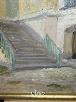 Oil on panel, 1912, Hospice for the Elderly of Menton, old painting