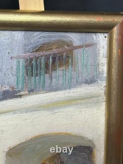 Oil on panel, 1912, Hospice for the Elderly of Menton, old painting