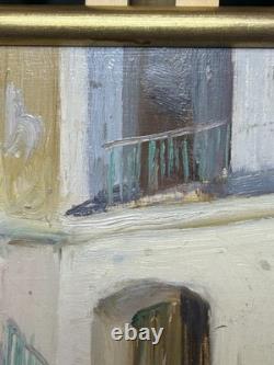 Oil on panel, 1912, Hospice for the Elderly of Menton, old painting