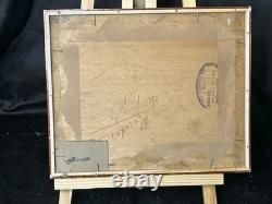 Oil on panel, 1912, Hospice for the Elderly of Menton, old painting Oil on panel, 1912, Hospice for the Elderly of Menton, old painting