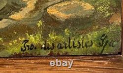 Oil on panel artist's walk in Spa Spa Undergrowth XXth A4211