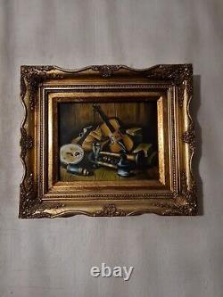 Oil on wood 20th Century