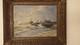 Oil On Wood André Dauchez Breton Painter The Boats Of Lescoril