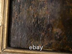 Oil on wood François Maury (1861-1933) Landscape at sunset, famous