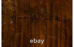 Oil on wood, classical portrait of a woman, portrait of Maria Föhrin, née Ri