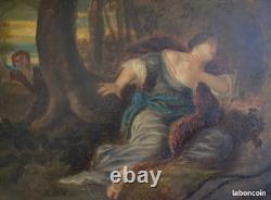 Oil on wood from the 17th century, measuring 21x27 cm, by Adrian Van der Werff (1659-1722)