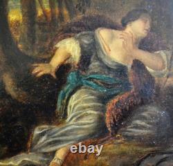 Oil on wood from the 17th century, measuring 21x27 cm, by Adrian Van der Werff (1659-1722)