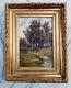 Oil On Wood Landscape Signed A. Dautrebande, Belgian Painter 19th Century