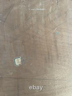 Oil on wood mountain landscape Samoens To be identified (L Quénard) Early 20th century