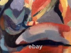 Oil painting, 1950, wood panel, Expressionism, Fauve, Expressionist, Art Brut