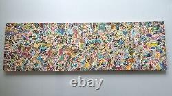 Oil painting abstract modern vintage abstract painting Modern Oil on Wood