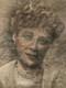 Oil Painting And Pencil On Wood Panel, Woman, 1920, Antique, To Be Identified, Scratching