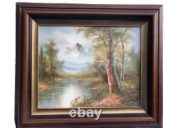 Oil painting on canvas, signed, molded wooden frame, 71 x 61 cm